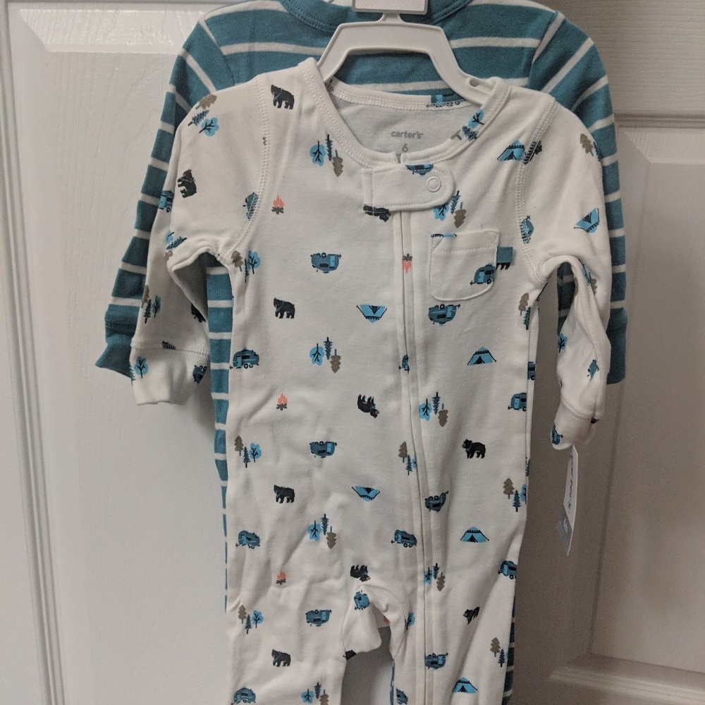 Carters Brand one piece long sleeve / pants outfit